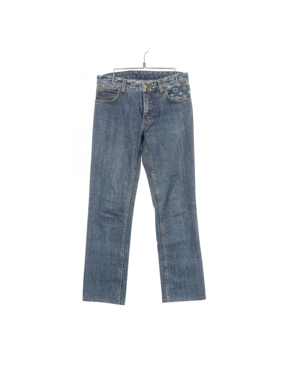Louis Vuitton Denim Pants Monogram Cotton Jeans